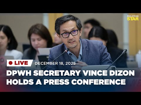 LIVESTREAM: DPWH Secretary Vince Dizon holds a press conference (December 18, 2025)