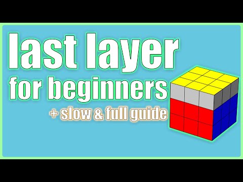 How to Solve a 3x3x3 Rubik's Cube: Easiest Tutorial (Last Layer)