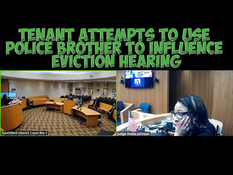 Tenant Tries Using Law Enforcement Family To Avoid Paying Rent