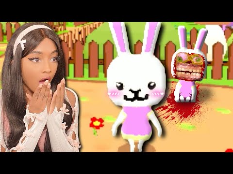 Why Did This "CUTE" Bunny Game SCARE Me?!! | Nui Goes to Town