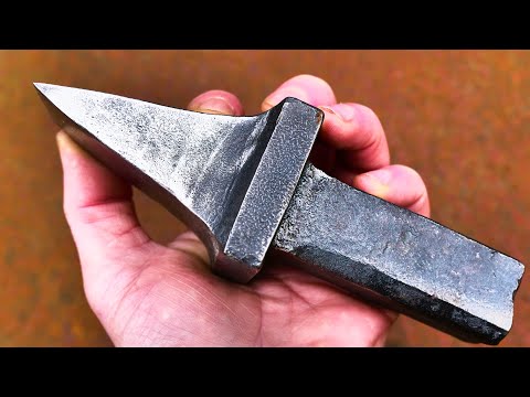 Blacksmithing - forging a hardie hardy hot cut!!!