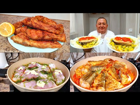 ОЧЕНЬ ВКУСНЫЕ РЫБНЫЕ Рецепты на Сковороде! 4 РЕЦЕПТА СРАЗУ!