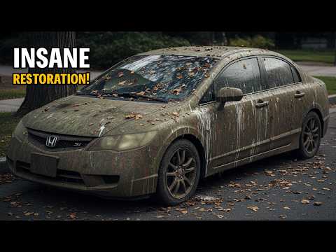 I RESTORED a HONDA CIVIC SI that was ABANDONED for YEARS in 1 DAY!