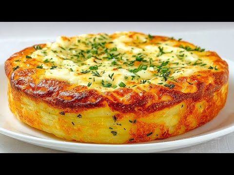 Just potatoes and cheese!  I do this on every holiday!  The whole family loves it!