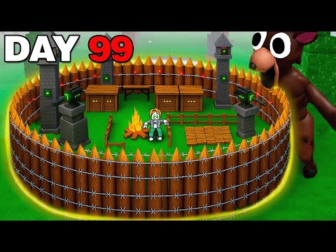 I Built the Worlds SAFEST BASE in 99 Nights in the Forest!