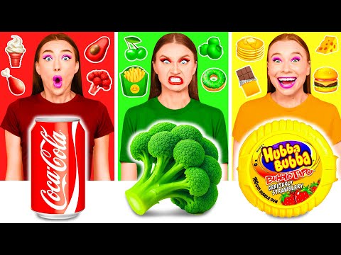 Food of The Same Colors Challenge | Funny Food Situations by TeamTeen Challenge