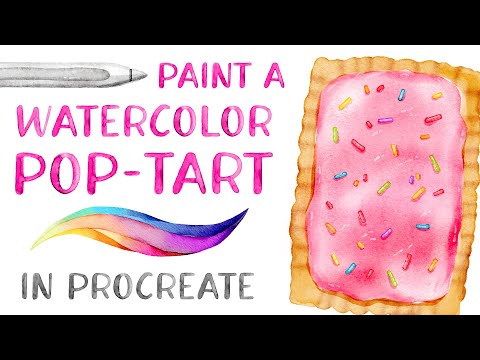 Paint a Watercolor Pop Tart in Procreate // Watercolor Wonder Tutorial