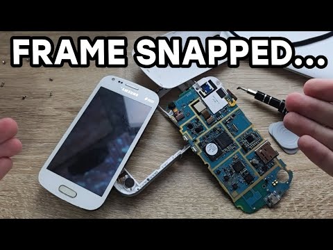 Taking Apart a Samsung Galaxy S Duos (the frame snapped...)