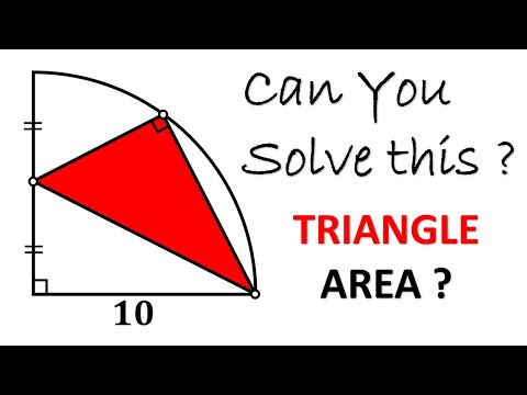 Can YOU Find the Area of This Inscribed RED Right Triangle?