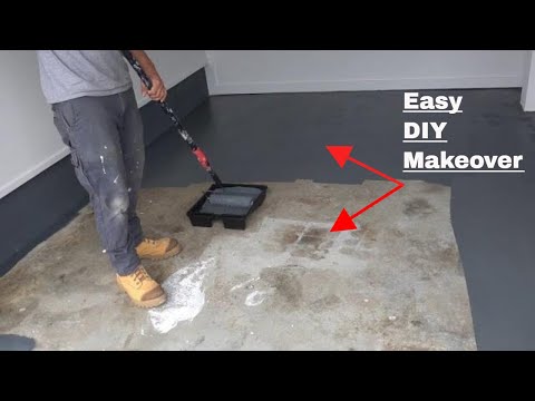 How to paint concrete floors - DIY makeover