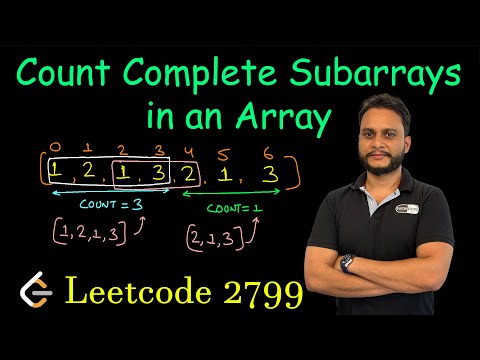 Count Complete Subarrays in an Array | Leetcode 2799