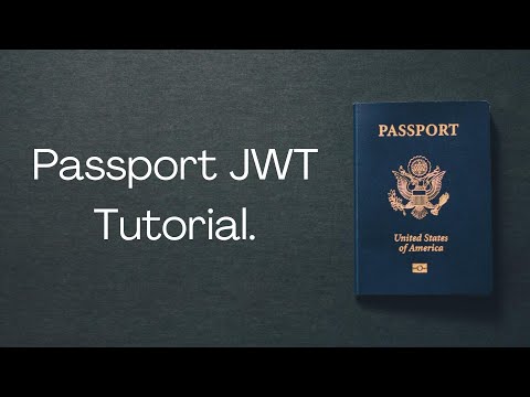 Passport JWT tutorial - Authentication with JSON Web Tokens