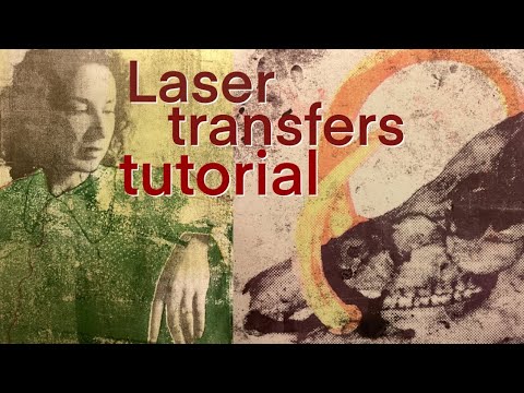 Gel plate split colour laser copy transfer tips