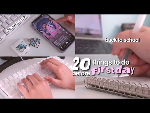 20 things you NEED to do before the first day of school 💯 back to school