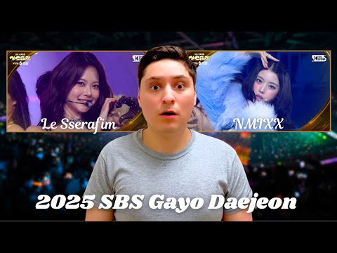 Le Sserafim & NMIXX SLAYED | REACTION To Le Sserafim & NMIXX at 2025 SBS Gayo Daejeon