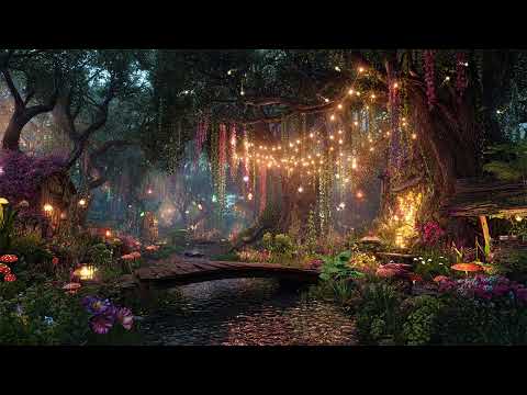 Journey the Fairy Forest Ambience 🌿 Soft Flute Music & Mystical Nature | Relieve Stress, Deep Sleep
