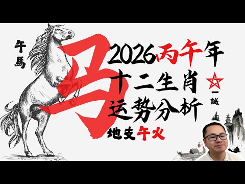 2026年丙午马年 生肖属【马】【午火】运势大揭秘！马年生肖运程