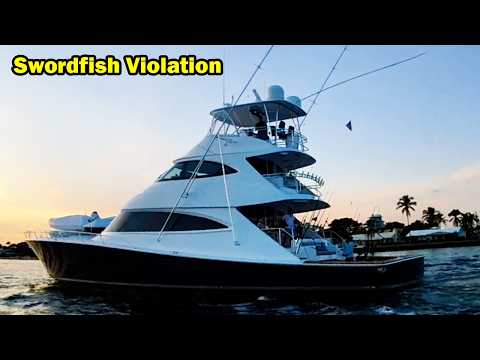 FWC Boards Huge Boat and Finds a Small Swordfish