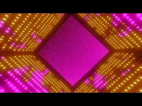 2 Hours 4K Geometric Neon Particle Square — Infinite Loop I Screensaver for Meditation