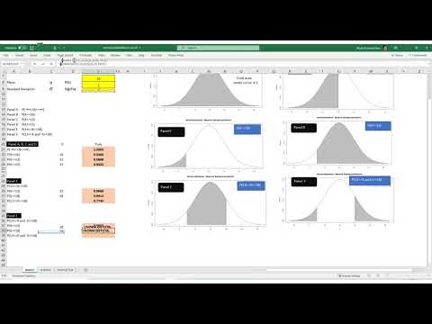 Tutorial 1.3 Statistics Using Excel: Computing Normal Distribution Probabilities