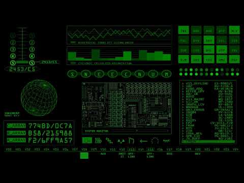 Ophidic Displays: Retro Sci-Fi Screensaver