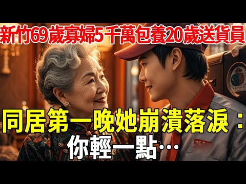 新竹69歲寡婦花5千萬包養20歲送貨員，同居第一晚她崩潰落淚：你輕一點…#蝴蝶飛飛 #民間故事 #奇聞趣事 #古代小說#懸疑#老年情感