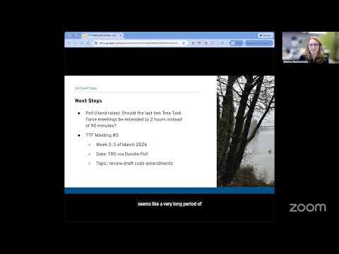 Tree Task Force Meeting #4 – 12/17/2025 Hosted via Zoom