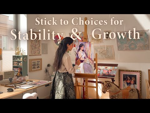 Overwhelmed by too many Opinions? 🐆 Oil Painting, Musuem visit & Studio Days🌟Art Vlog