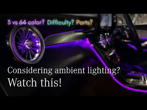 Mercedes-Benz Aftermarket Ambient Lighting! What Do I Need to Know?