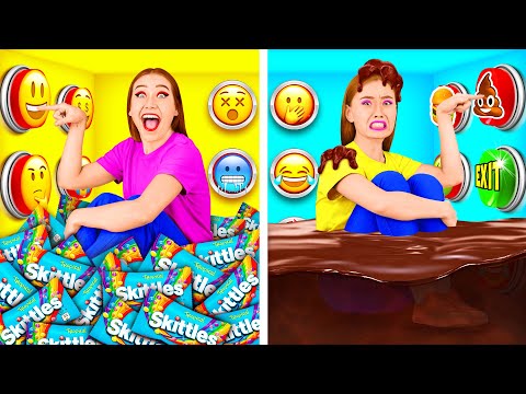 Cabaran 1000 Butang Misteri | Hanya 1 Membenarkan Anda Melarikan Diri PaRaRa Challenge