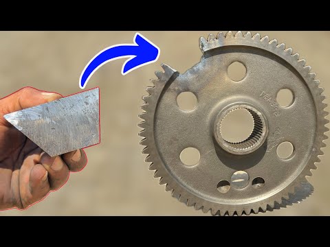 Broken Gear Tooth? No Problem! Repairing Caterpillar Engine Gear Tooth by new Piece