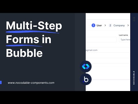 How to build a Multi-Step Form in Bubble｜Bubble.io tutorials