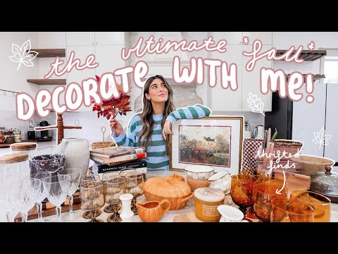 DECORATING the house for FALL ๐ letโs cozy up this home with thrifted decor!