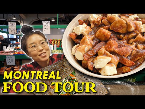 CANADIAN MARKET TOUR 🍟 ft Poutine in Montreal