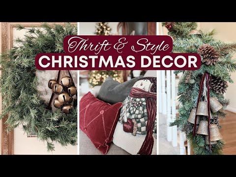 What I Thrifted For Christmas | Holiday Decor Styling & DIY Upcycles