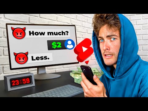 I Made This Much Editing Shorts Undercover in 24 Hours