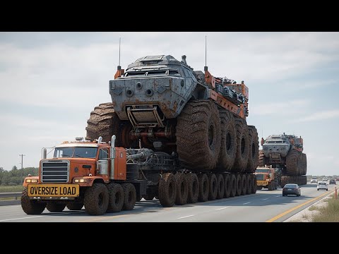Extreme Dangerous Transport Skills  Oversize Truck Operations & Giant Heavy Machines  #10