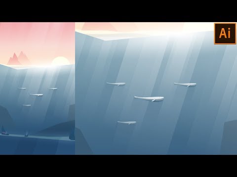 Underwater Vector Illustration | Adobe Illustrator Tutorial
