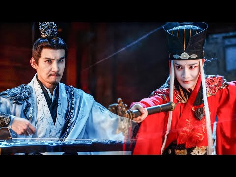 Frail old man ambushed by red devil assassin—subdues him with only a lute.