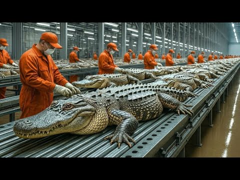 HOW MILLIONS of CROCODILES are PROCESSED EVERY YEAR in the LEATHER INDUSTRY