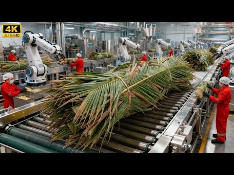 Inside the Largest High-Tech Coconut Leaf Processing Factory You’ve Never Seen Before