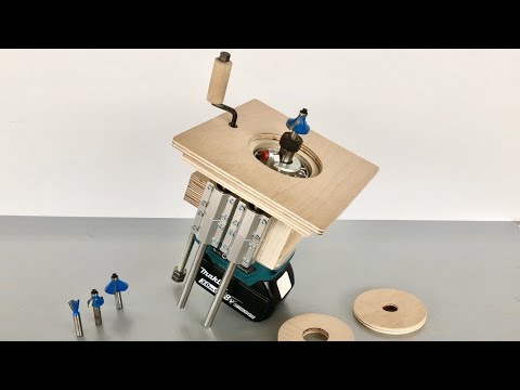 Making a Router Lifter // Freze Tezgahı İçin Asansör Sistemi