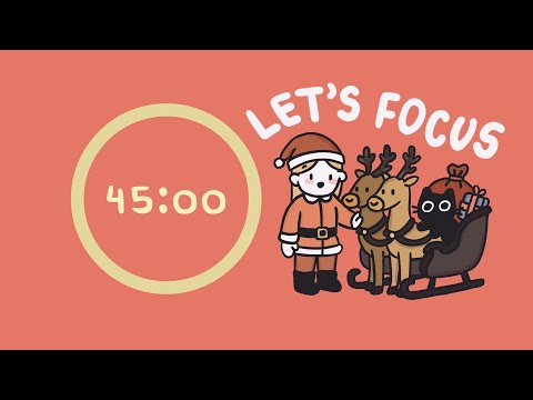 Christmas Travel Pomodoro 5x45min | Let's focus!