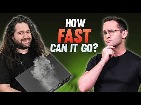 We Overclocked a Gaming Laptop with LIQUID NITROGEN!