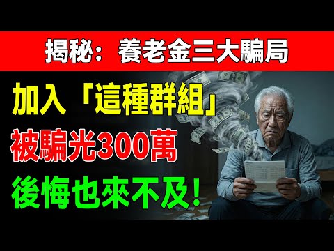 退休老刑警的警告！退休金10分鐘歸零？揭秘專騙老人的“3大奪命圈套”，接到這種電話立刻掛斷！#詐騙 #防詐騙 #銀髮族