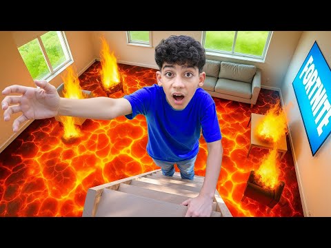 The Floor is Lava Extreme Challenge with Jason