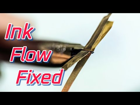 New Nib Tuning Hack - How To Make A Fountain Pen Write Wetter