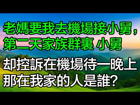 老媽要我去機場接小舅，第二天家族群裡 小舅，卻控訴在機場待一晚上，我懵：那在我家的人是誰？