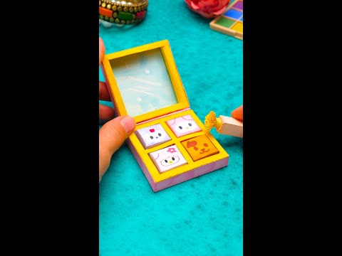 DIYカスタムペーパーアイシャドウパレット🤩 #diy #アートクラフト #メイク #shorts