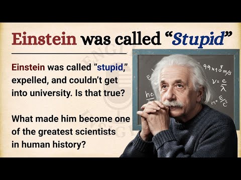 Albert Einstein Failed His University Exam || Learn English Through Story Level 2 || Graded Reader